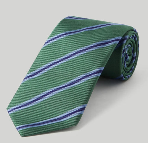 Robert Talbott Green Repp Tie