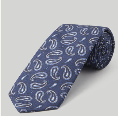 Robert Talbott Navy Paisley Tie