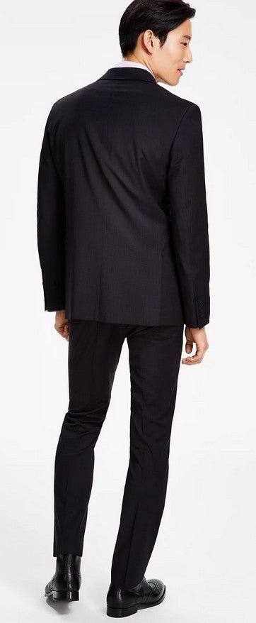 Dkny Men's Modern-Fit Stretch Suit Jacket - Black Plaid - Size 44R Dkny Men's Modern-Fit Stretch Suit Jacket - Black Plaid - Size 44R