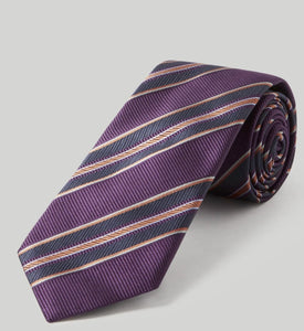 Robert Talbott Purple Multi Repp Tie