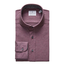 Emanuel Berg Twill Jersey Knit Dark Red Shirt