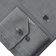 Emanuel Berg Zephyr Grey Luxury Poplin Dress Shirt