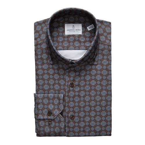 Emanuel Berg 4-Flex Brown Geometric