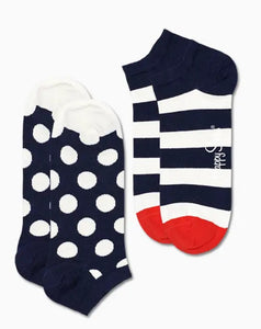 Happy Socks 2-Pack Big Dot Footies