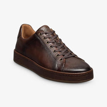 Allen Edmonds Barnes Brown Leather Lace Up Sneaker