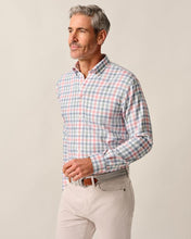Johnnie-O Callum Navy Performance Button Up