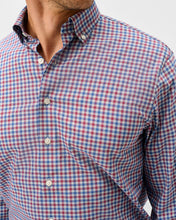 Johnnie-O Chatham Grey Gingham Performance Button Up