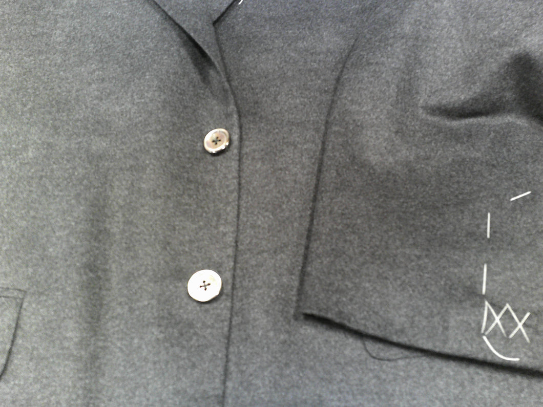 Oxxford Clothes Grey Cashmere/Silk/Wool Jacket