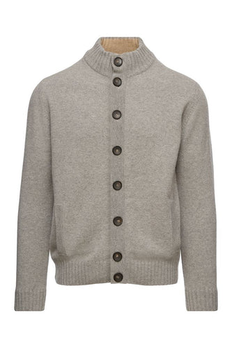 Emanuel Berg Beige Full Button Cardigan