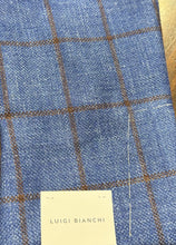 Luigi Bianchi Sky/Chocolate Windowpane Jacket