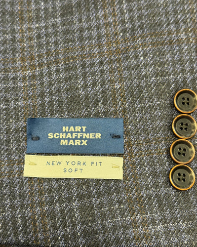Hart Schaffner Marx Navy/BrownPlaid Jacket