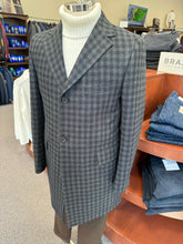 Black Label Black/Grey Check Overcoat