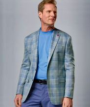 Tony The Tailor Mint/Azure Plaid Jacket