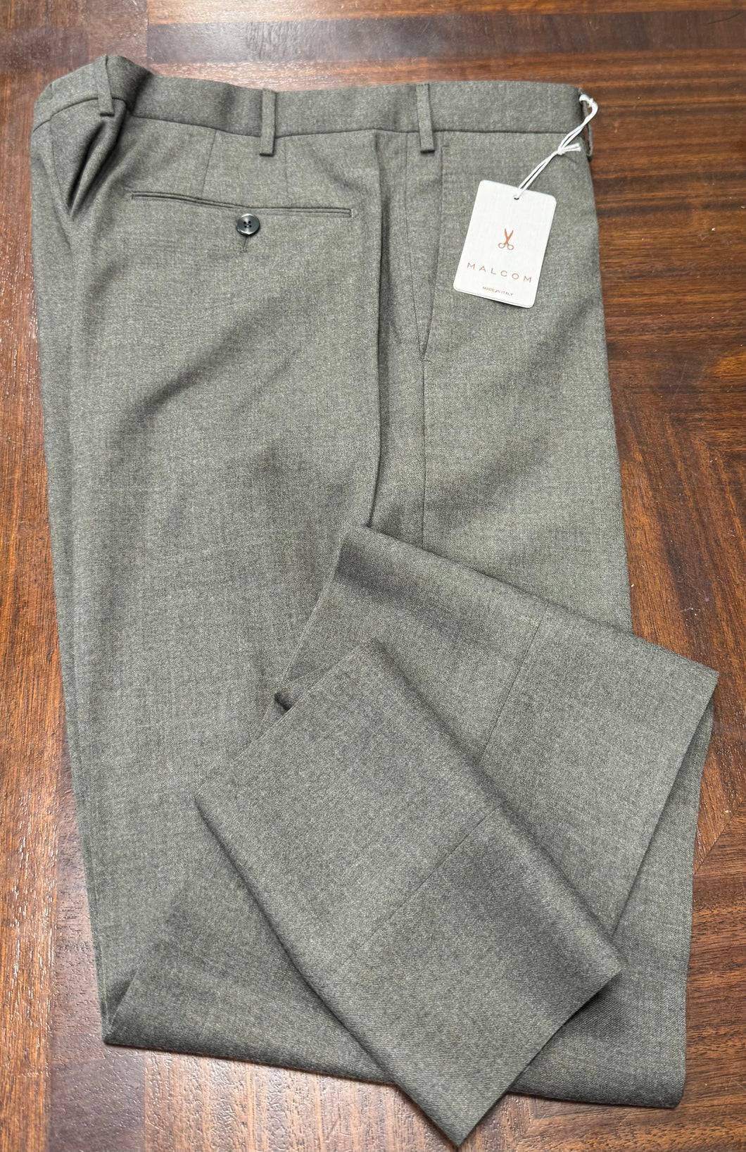 Malcom Green Flannel 130s Trouser
