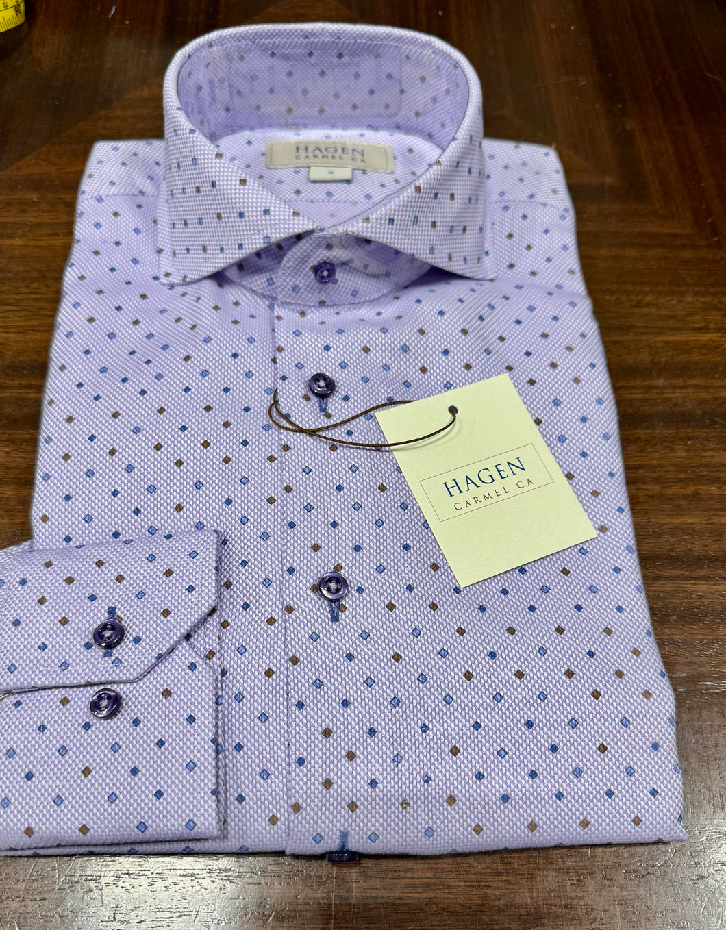 Hagen City Lavender Royal Oxford Print