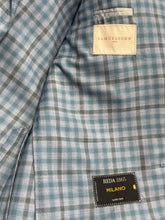 Samuelsohn Teal/Sky Check Jacket