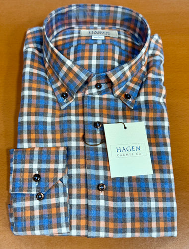 Hagen Sierra Brushed Plaid Sport Shirt