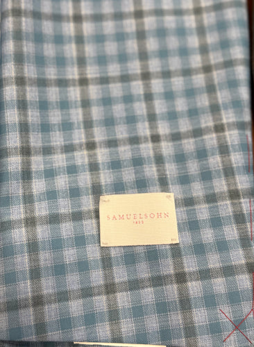 Samuelsohn Teal/Sky Check Jacket
