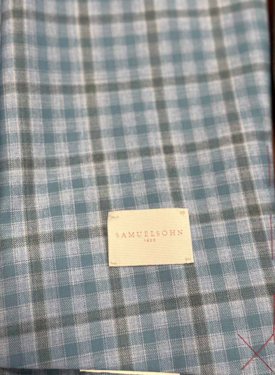 Samuelsohn Teal/Sky Check Jacket