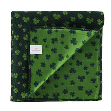 Green Shamrock Pocket Square