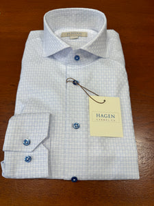 Hagen Blue Jacquard Shirt