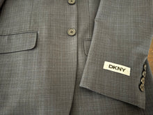 DKNY Slim Fit Grey Microcheck Suit