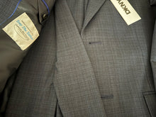 DKNY Slim Fit Grey Microcheck Suit