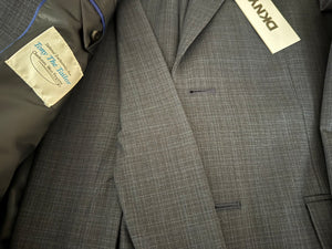 DKNY Slim Fit Grey Microcheck Suit