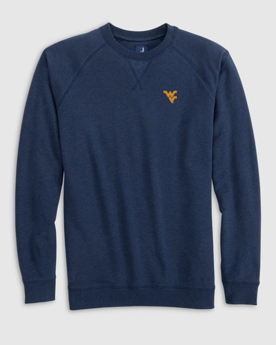 Johnnie-O WVU Freeman Navy Crewneck Sweatshirt
