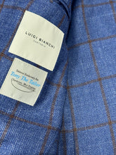 Luigi Bianchi Sky/Chocolate Windowpane Jacket