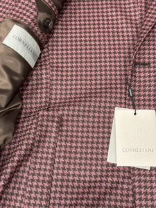 Corneliani Brown/Salmon Houndstooth Jacket
