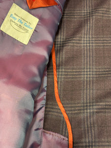 Tony The Tailor Aubergine/Black Plaid Jacket