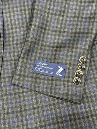 Tony The Tailor Black/Grey/Blue Check Jacket