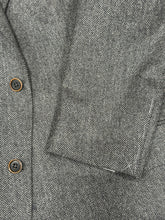 Black Label Grey Herringbone Pure Cashmere Jacket