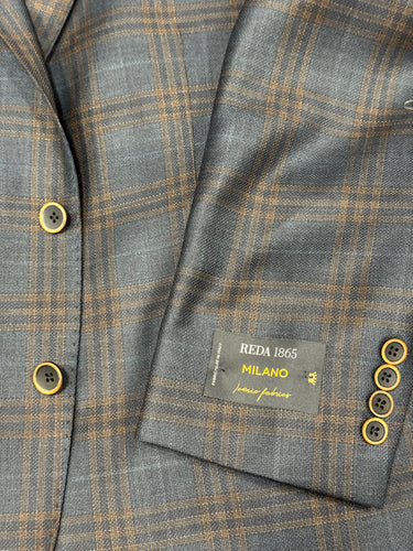 Tony The Tailor Hunter/Rust Plaid Jacket