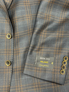 Tony The Tailor Hunter/Rust Plaid Jacket