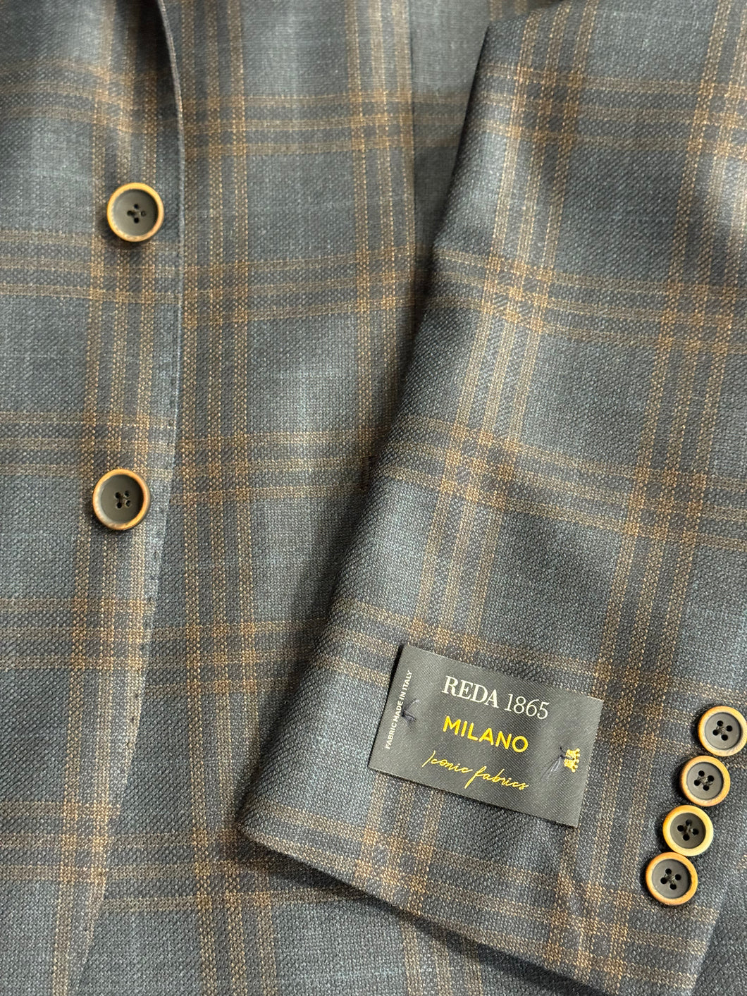 Tony The Tailor Hunter/Rust Plaid Jacket