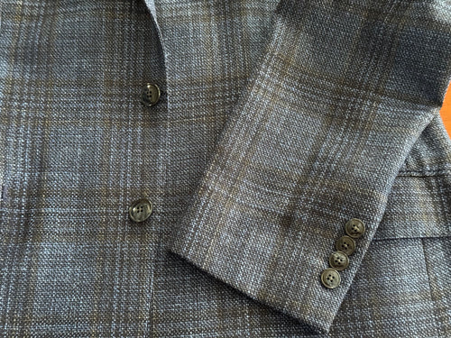 Tony The Tailor Sky Plaid Jacket