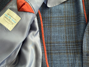 Tony The Tailor Sky Plaid Jacket