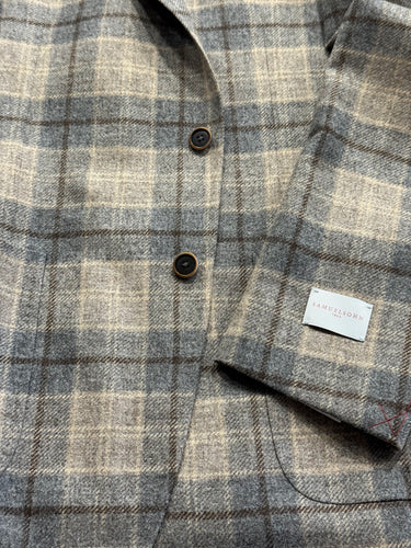 Samuelsohn Grey/Tan Plaid Jacket