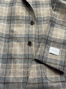 Samuelsohn Grey/Tan Plaid Jacket