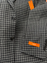 Tallia Slim Fit Black/Grey Houndstooth Jacket