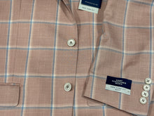 Hart Schaffner Marx Coral/Blue Windowpane Jacket