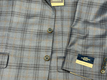 Hart Schaffner Marx Blue/Bronze Plaid Jacket