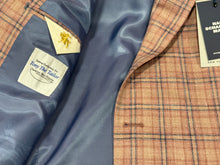 Hart Schaffner Marx Coral/Blue Plaid Jacket