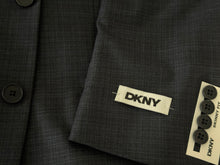 DKNY Slim Fit Navy Check Suit