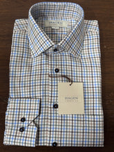 Hagen Sand & Blue Tattersall Shirt