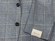 Corneliani Sky/Brown Windowpane Jacket