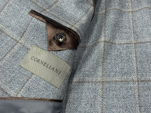 Corneliani Sky/Brown Windowpane Jacket
