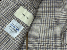 LBM 1911 Tan/Blue Cashmere Blend Plaid Jacket